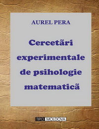 coperta carte cercetari experimentale de psihologie matematica de aurel pera